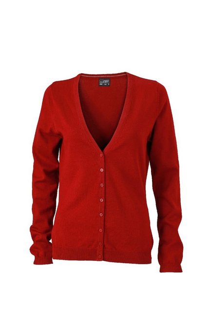 James & Nicholson Cardigan JN 660 Damen V-Neck Cardigan Leichte Strickquali günstig online kaufen