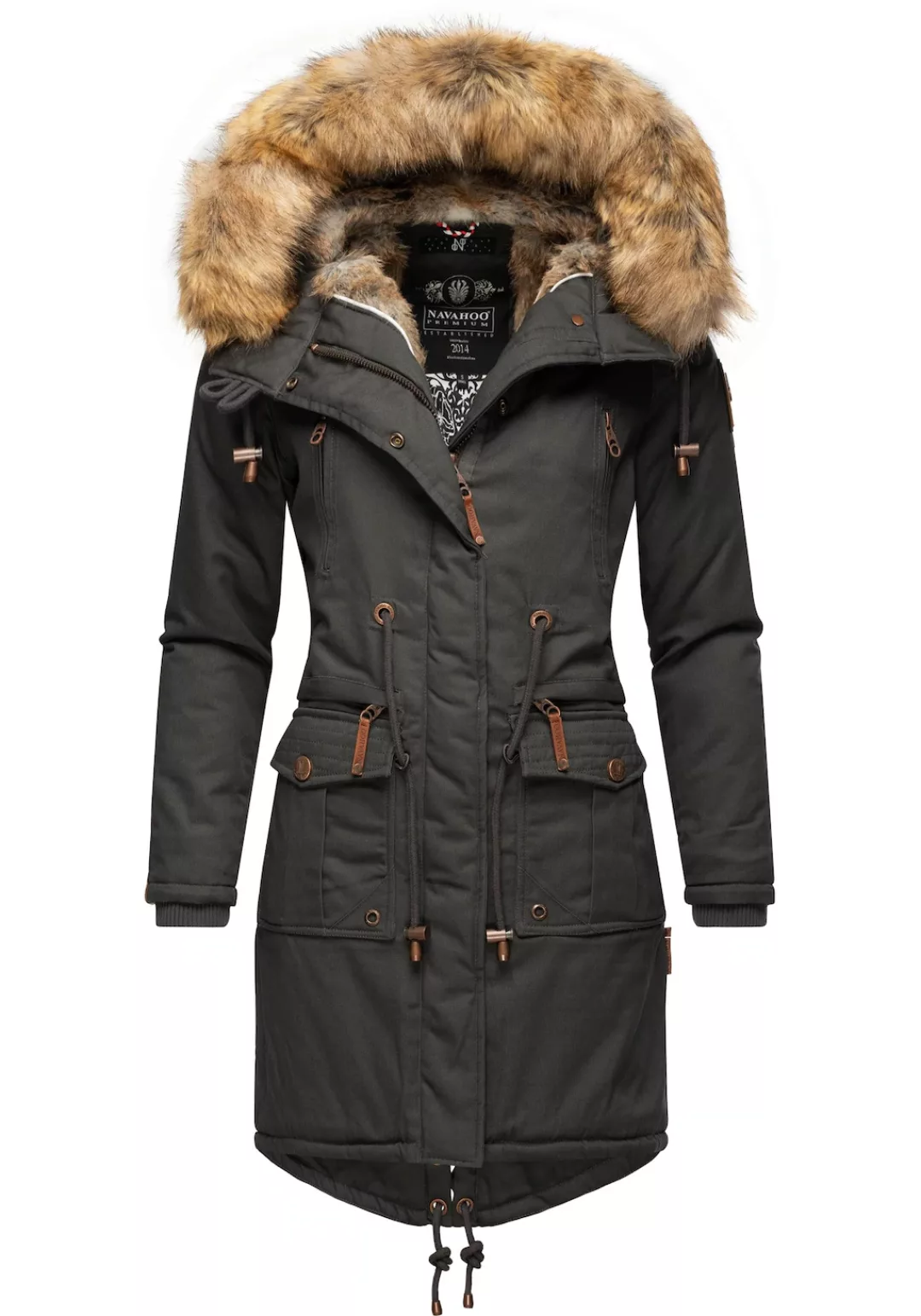 Navahoo Wintermantel "Rosinchen", stylischer Damen Winter Baumwollparka mit günstig online kaufen