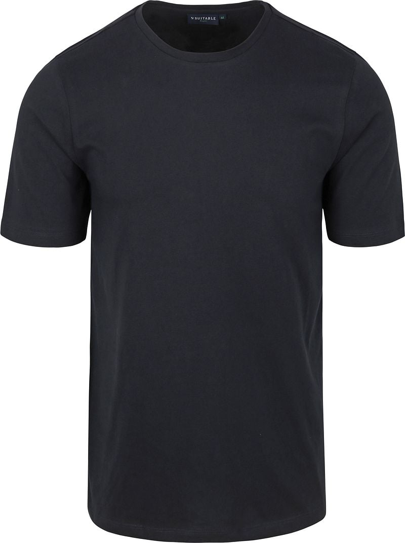 Suitable Respect T-shirt Jim Steel Dunkelblau - Größe M günstig online kaufen