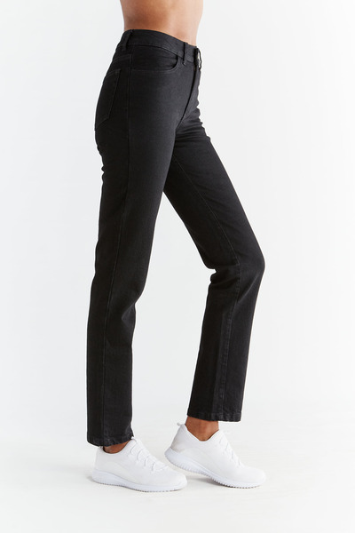 Evermind - Damen Straight Fit Jeans Aus Bio-baumwolle Wq1010 günstig online kaufen