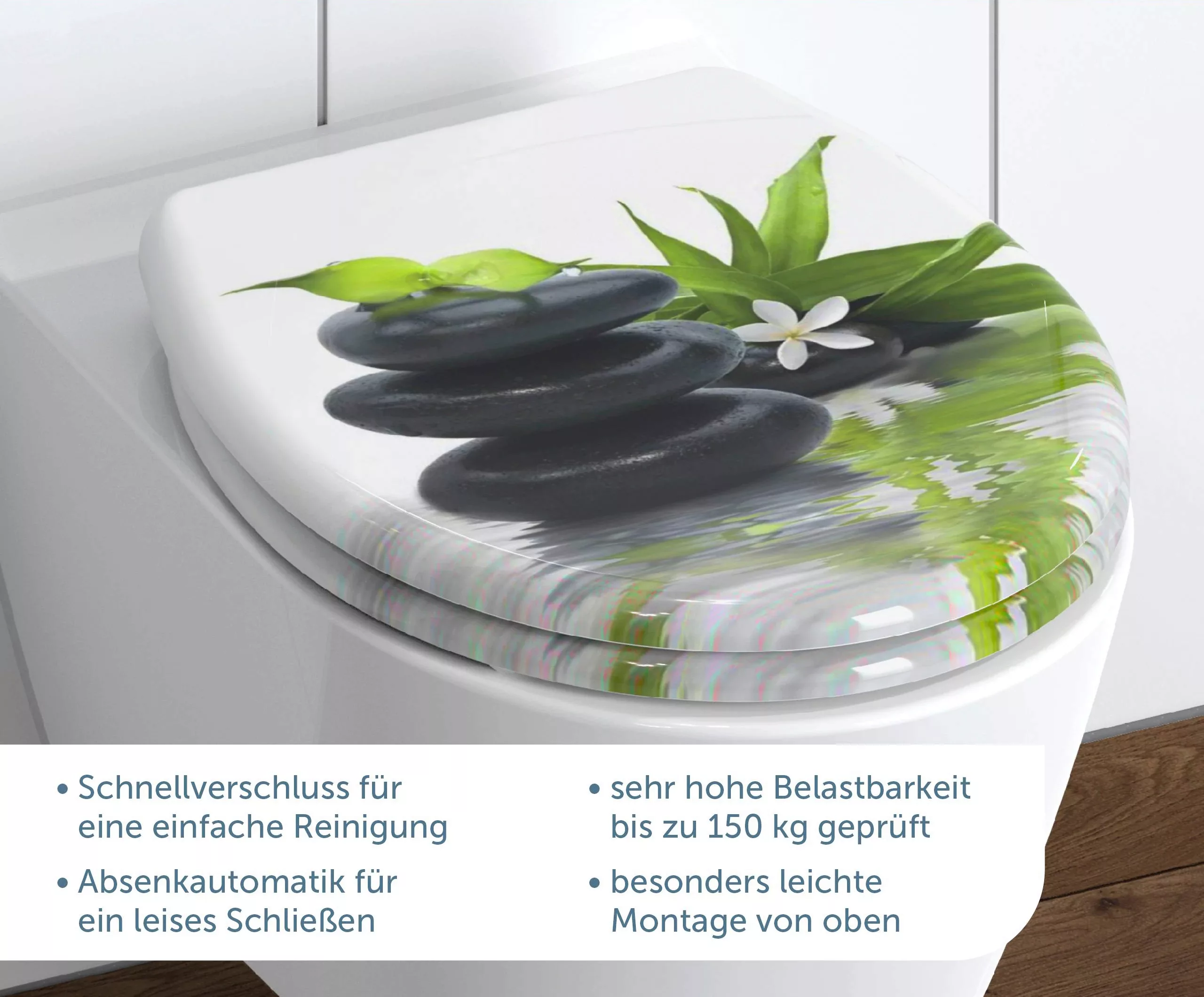 Schütte WC-Sitz "Jasmin", Duroplast, Absenkautomatik, Schnellverschluss, Mo günstig online kaufen