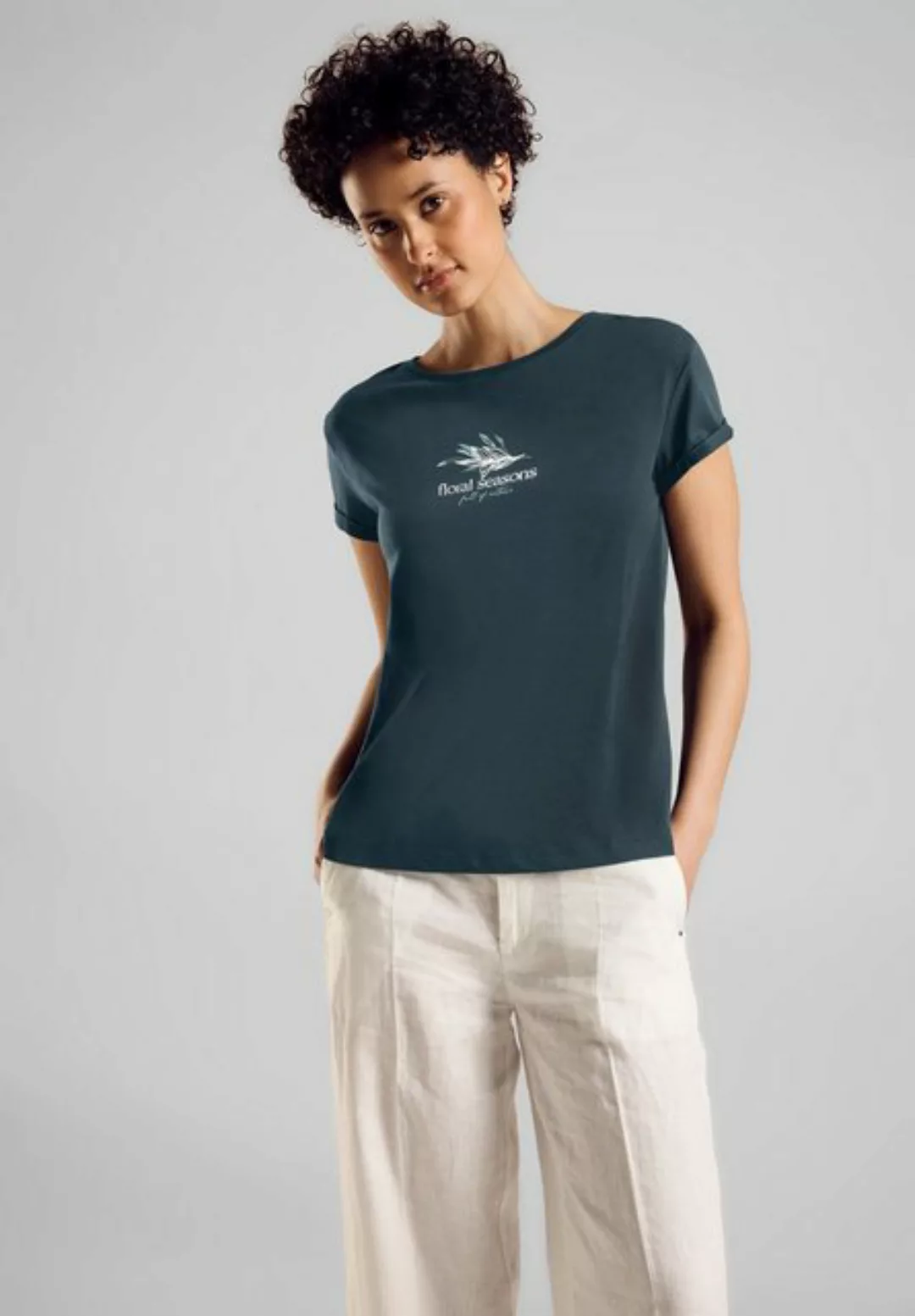 STREET ONE T-Shirt aus reiner Baumwolle günstig online kaufen