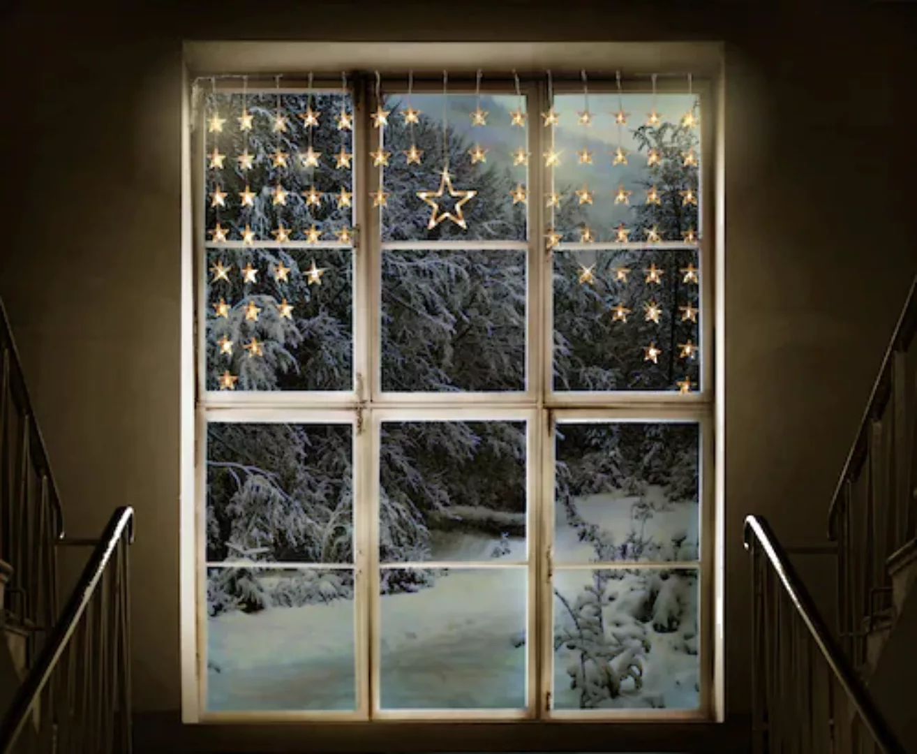 Star-Max LED-Lichtervorhang »Weihnachtsdeko aussen«, 80 St.-flammig günstig online kaufen