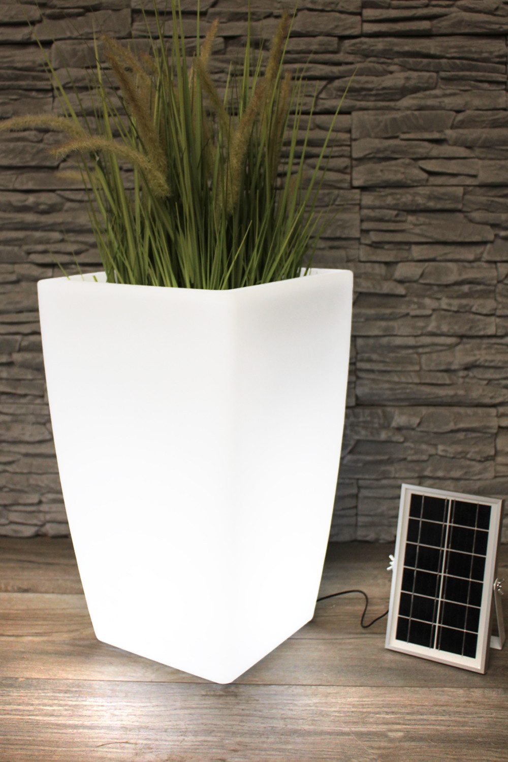 Arnusa Pflanzkübel Solar Blumenkübel LED Farbwechsel günstig online kaufen