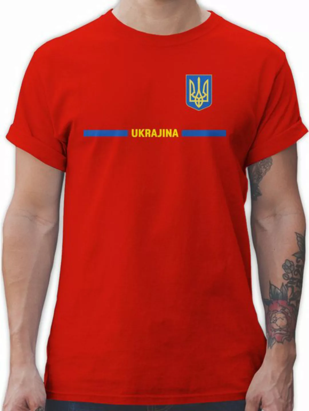 Shirtracer T-Shirt Ukraine Trikot Wappen, Україна mit Stolz, Ukrainisches F günstig online kaufen