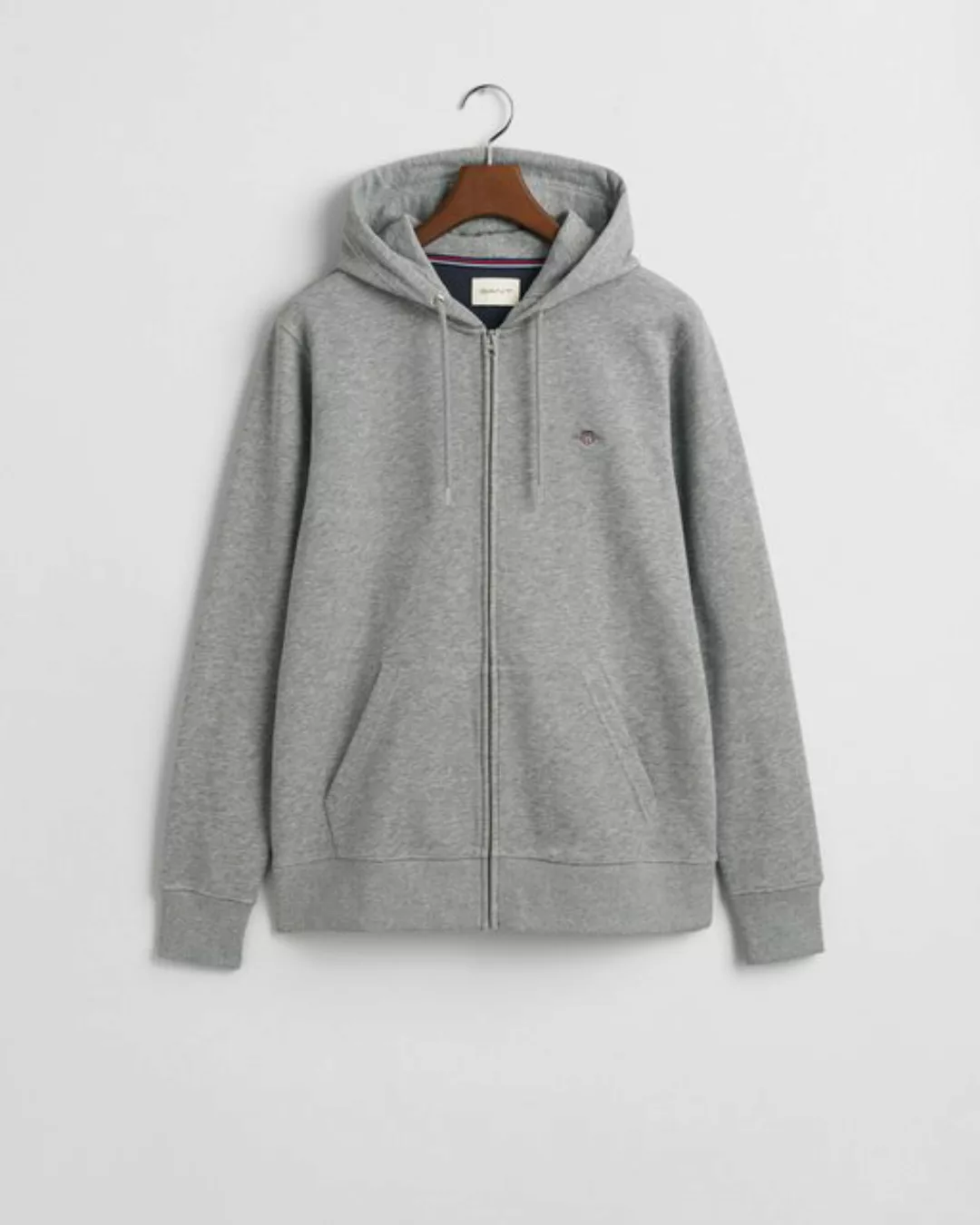 Gant Hoodie REG SHIELD FULL ZIP HOODIE, EVENING BLUE günstig online kaufen