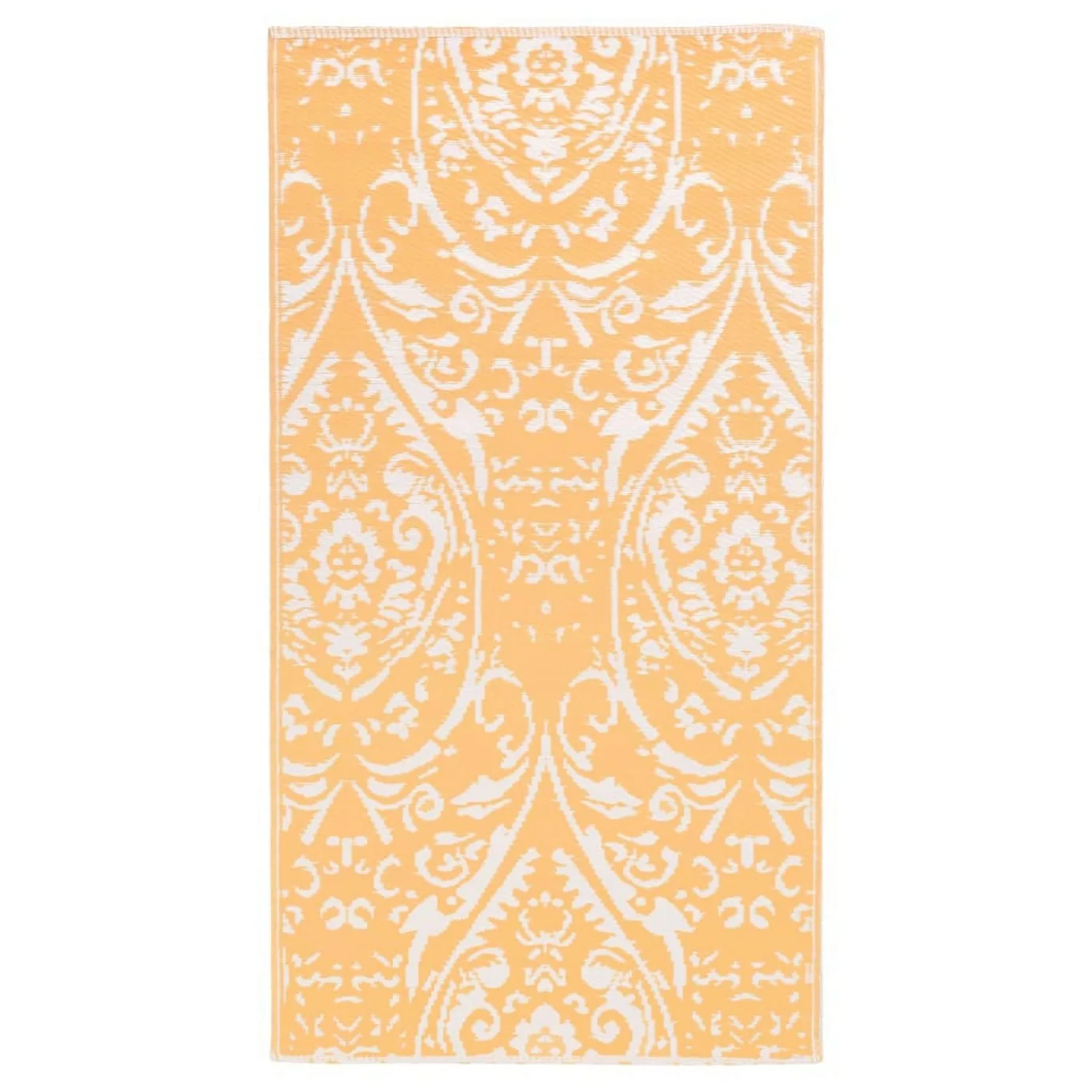 vidaXL Outdoorteppich Orange Und Weiß 160x230 Cm Pp 643982 günstig online kaufen