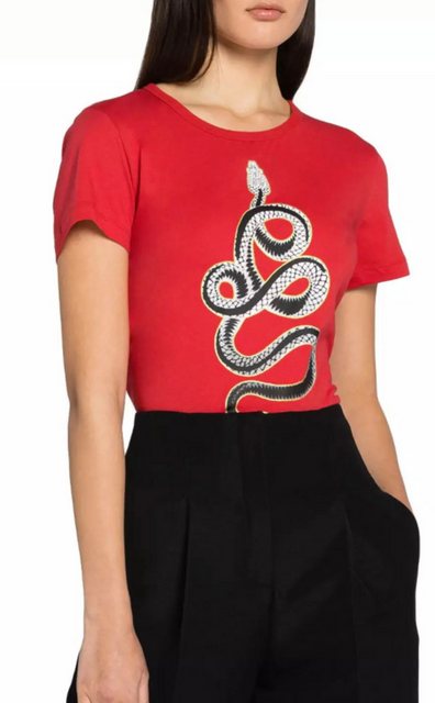 roberto cavalli T-Shirt Firenze RC Monogram Snake-Print Slim Fit Street-Chi günstig online kaufen