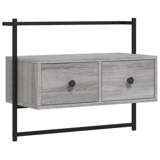 vidaXL TV-Schrank TV-Wandschrank Grau Sonoma 60,5x30x51 cm Spanplatte TV-Lo günstig online kaufen