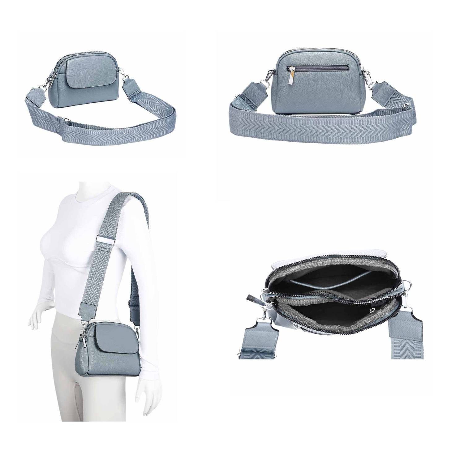 ITALYSHOP24 Schultertasche Damen Tasche Bodybag Umhängetasche günstig online kaufen