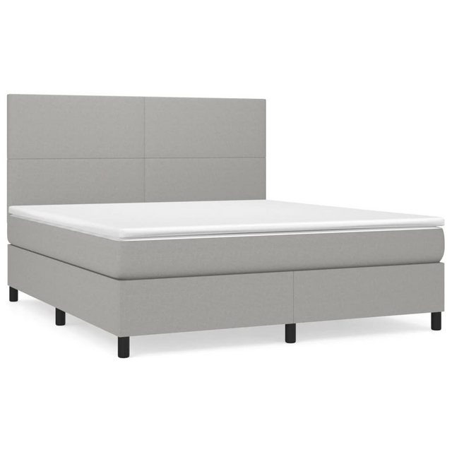 vidaXL Boxspringbett Bett Boxspringbett mit Matratze Stoff (180 x 200 cm, H günstig online kaufen