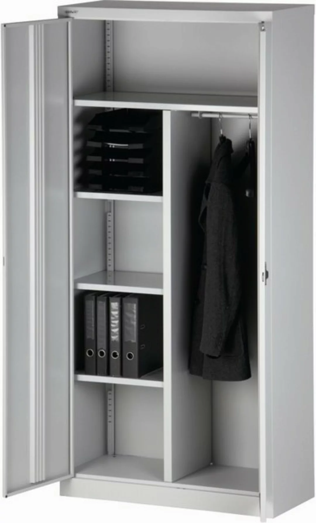 Bisley Aktenschrank Flügeltürenschrank Universal Stahl 5 OH 3 FB/1 Hutablag günstig online kaufen