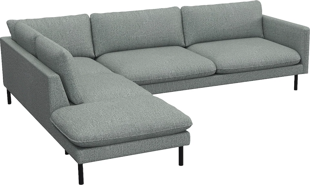 FLEXLUX Ecksofa »Bolzano Designsofa, bequem durch Kaltschaum im Sitz, L-For günstig online kaufen