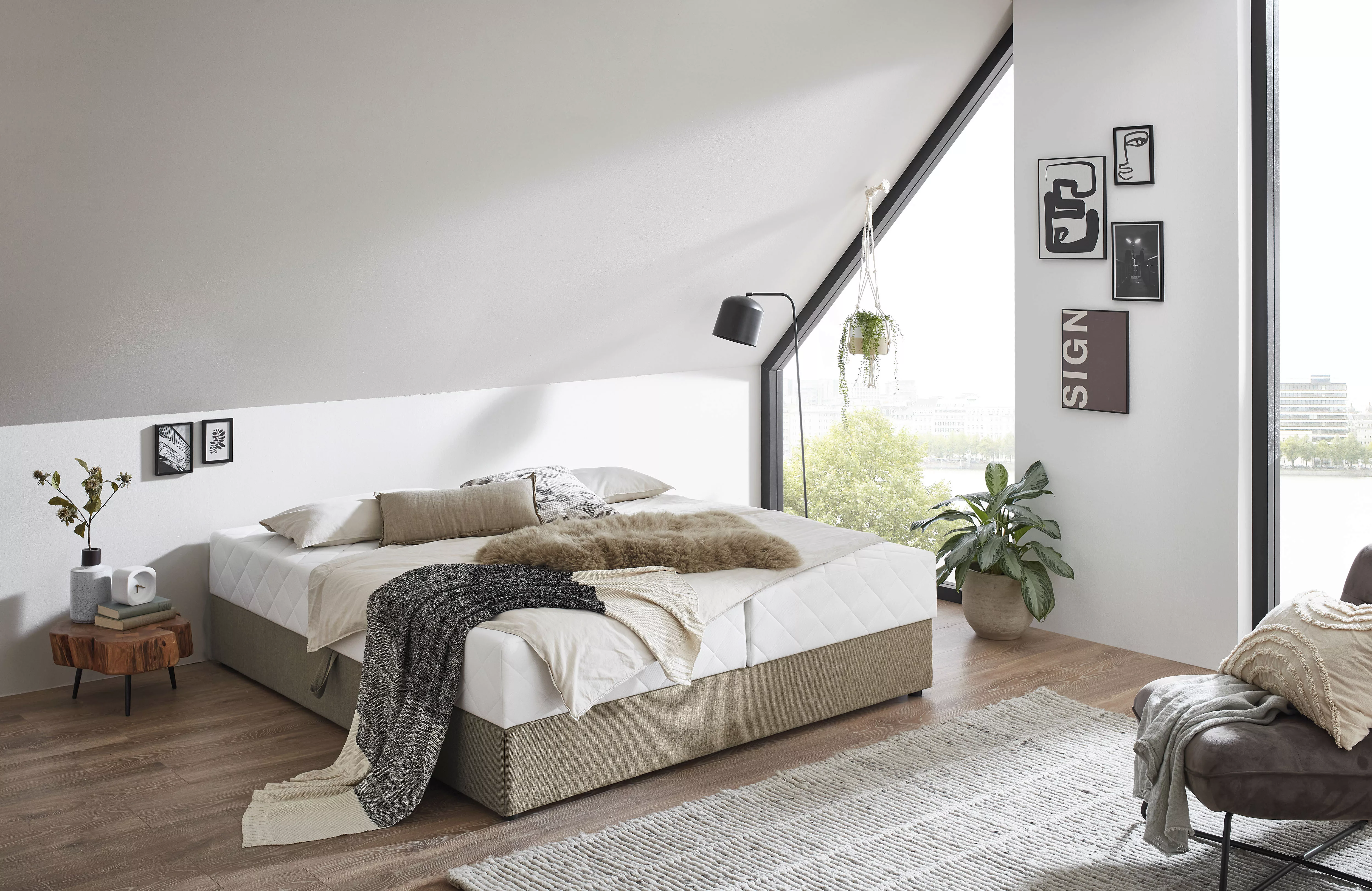 ATLANTIC home collection Boxbett "BELINA", mit Taschenfederkernmatratze und günstig online kaufen