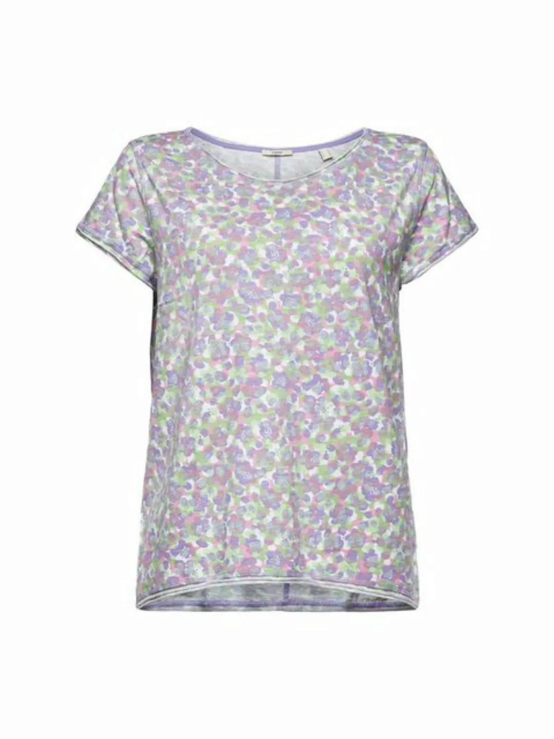 Esprit T-Shirt T-Shirt mit Print und Rollkante (1-tlg) günstig online kaufen
