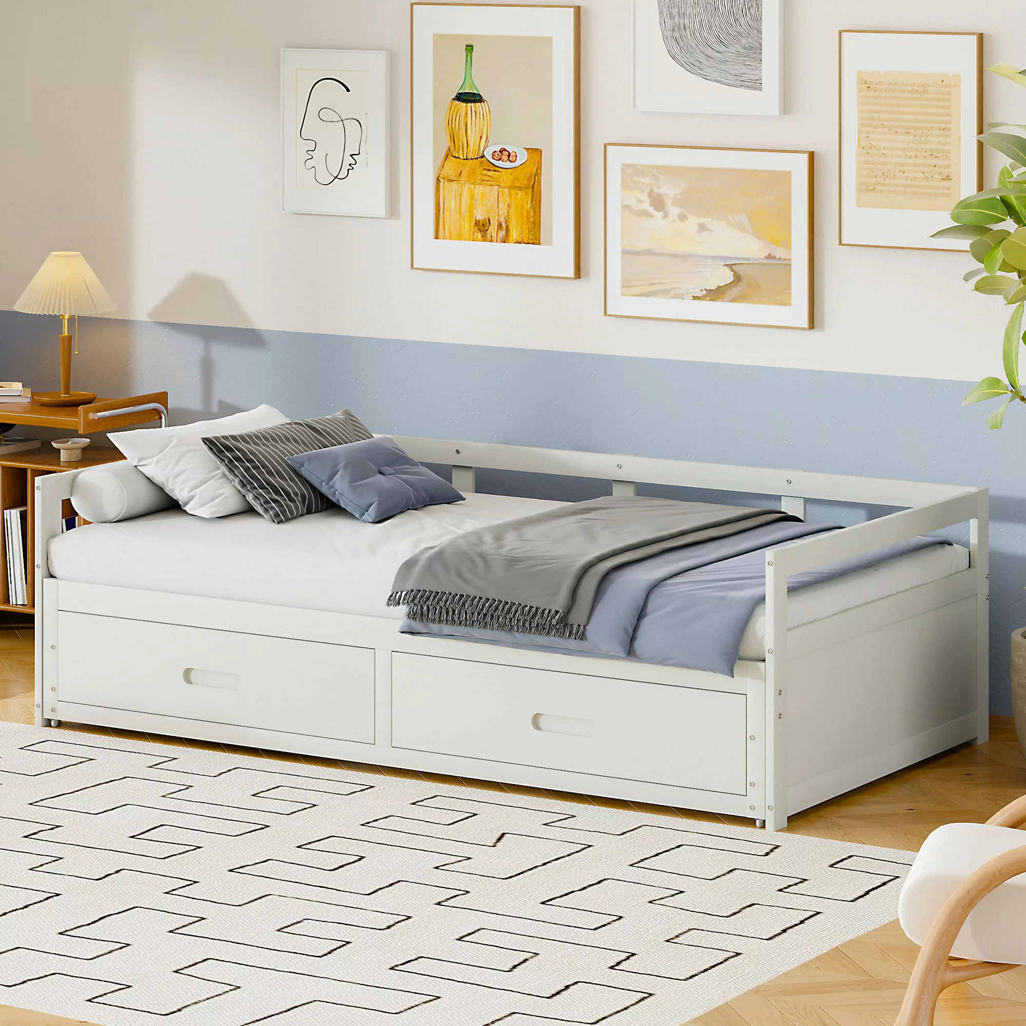 HAUSS SPOLE Schlafsofa Schlafsofa Holzbett Schiebebett günstig online kaufen