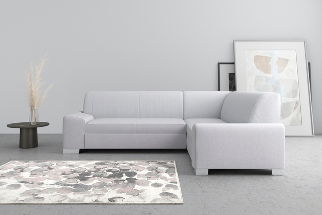 DOMO collection Ecksofa "Anzio in kubischer Formensprache, flache Armlehnen günstig online kaufen