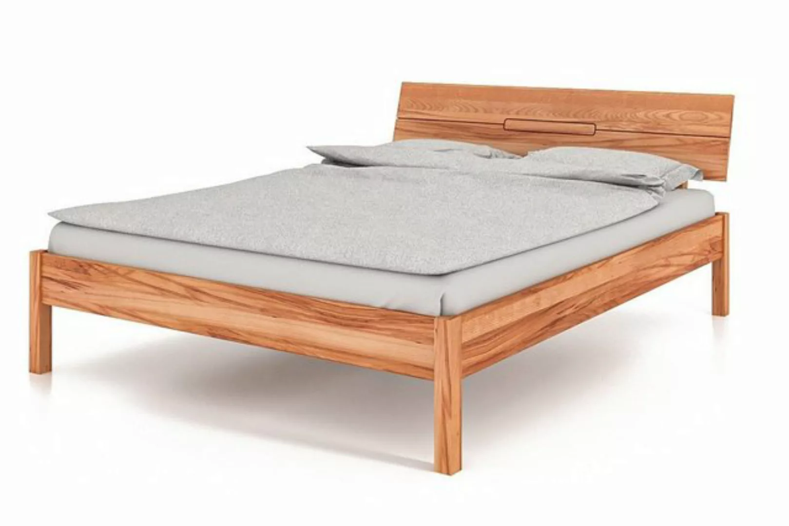 byoak Bett VENTO A-9 180 x 210 aus Massivholz, mit Holzkopfteil, Naturgeölt günstig online kaufen