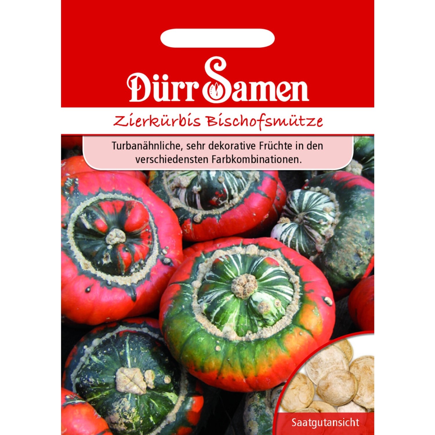 Dürr Samen Zierkürbis Bischofsmütze Saatgut günstig online kaufen