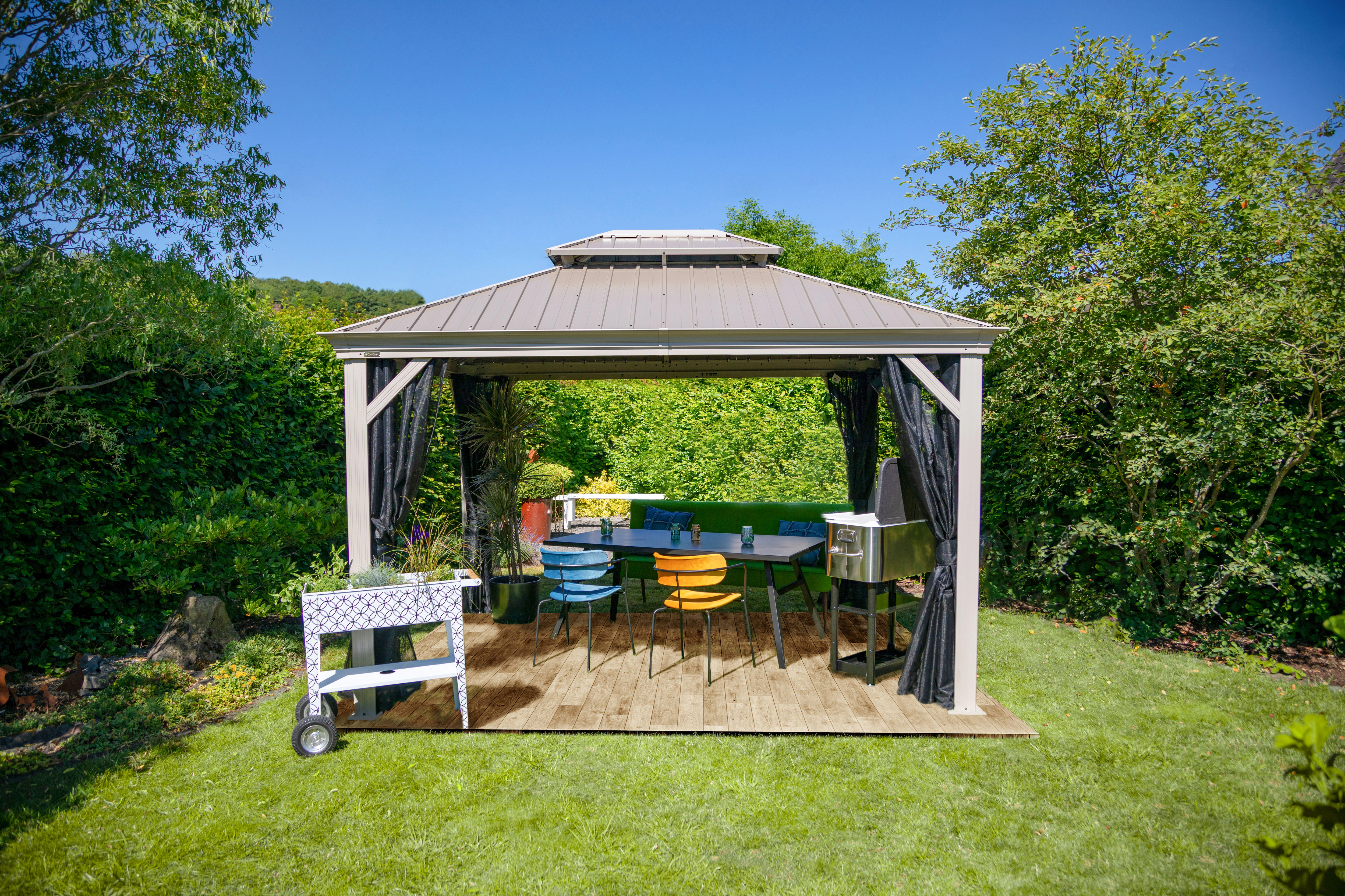 Sojag Pavillon "Messina", (Set), BxT: 363x298 cm günstig online kaufen
