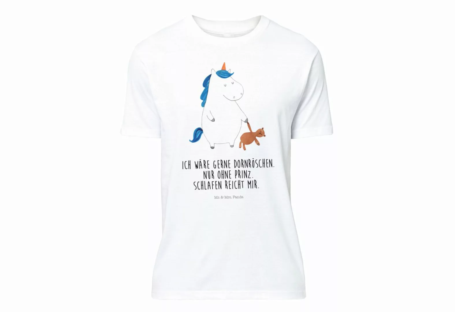 Mr. & Mrs. Panda T-Shirt Einhorn Teddy - Weiß - Geschenk, Jubiläum, Einhorn günstig online kaufen