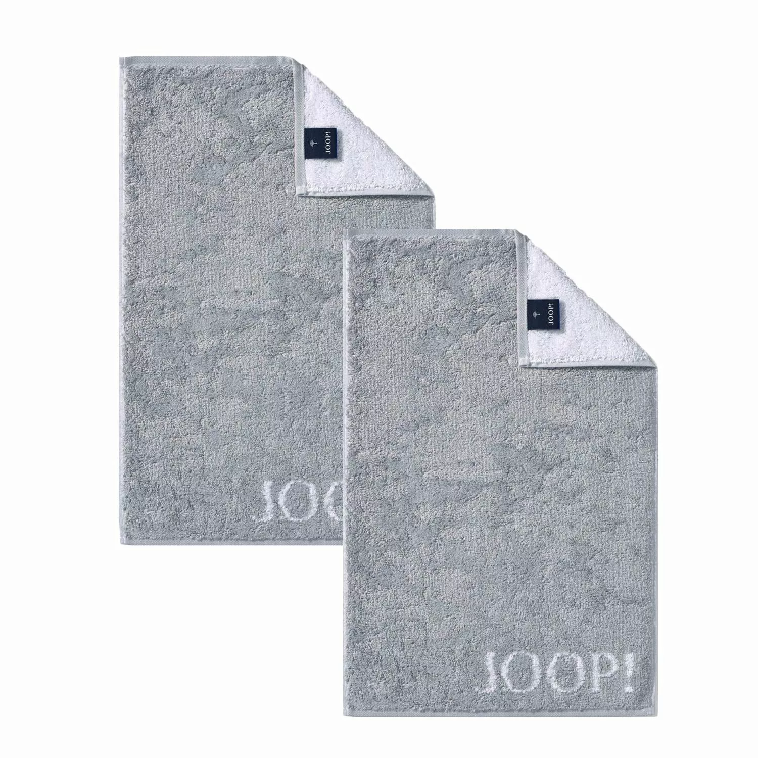 2 Stück Joop! Gästetuch Classic Silber Grau 1600-76 30x50 günstig online kaufen