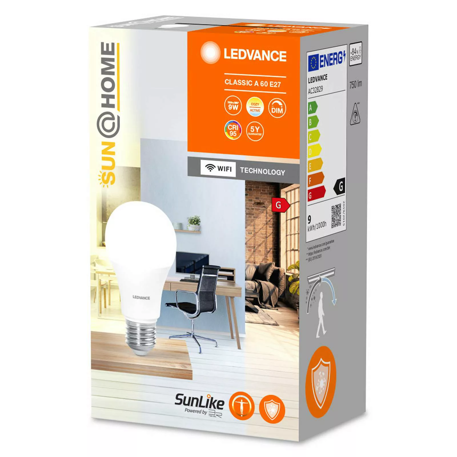 Ledvance LED-Leuchtmittel Sun@Home Smart+ Glühlampenform Weiß Ø 6 cm günstig online kaufen