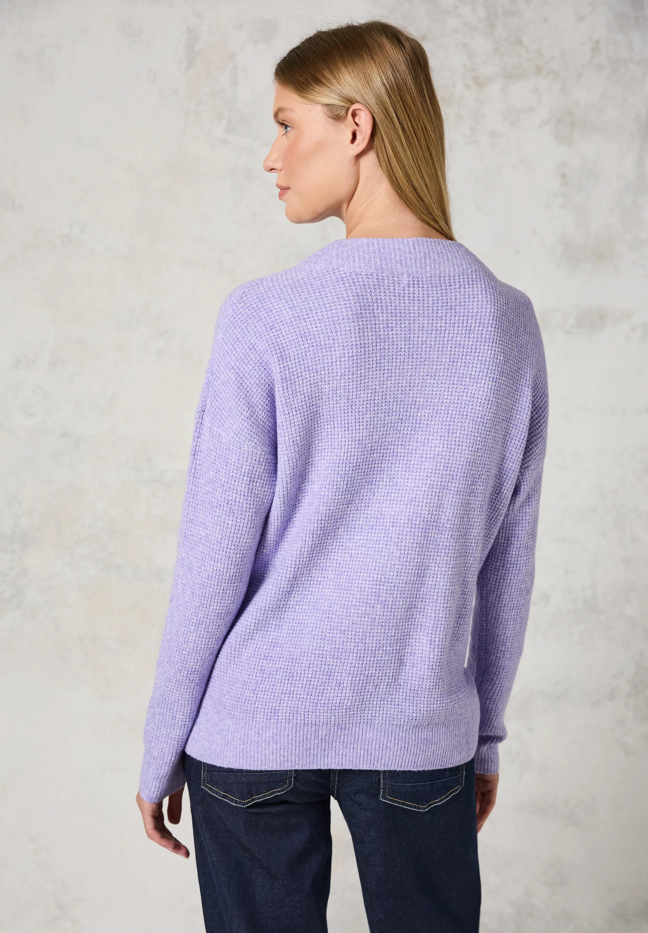 Cecil Strickpullover, mit Materialmix günstig online kaufen