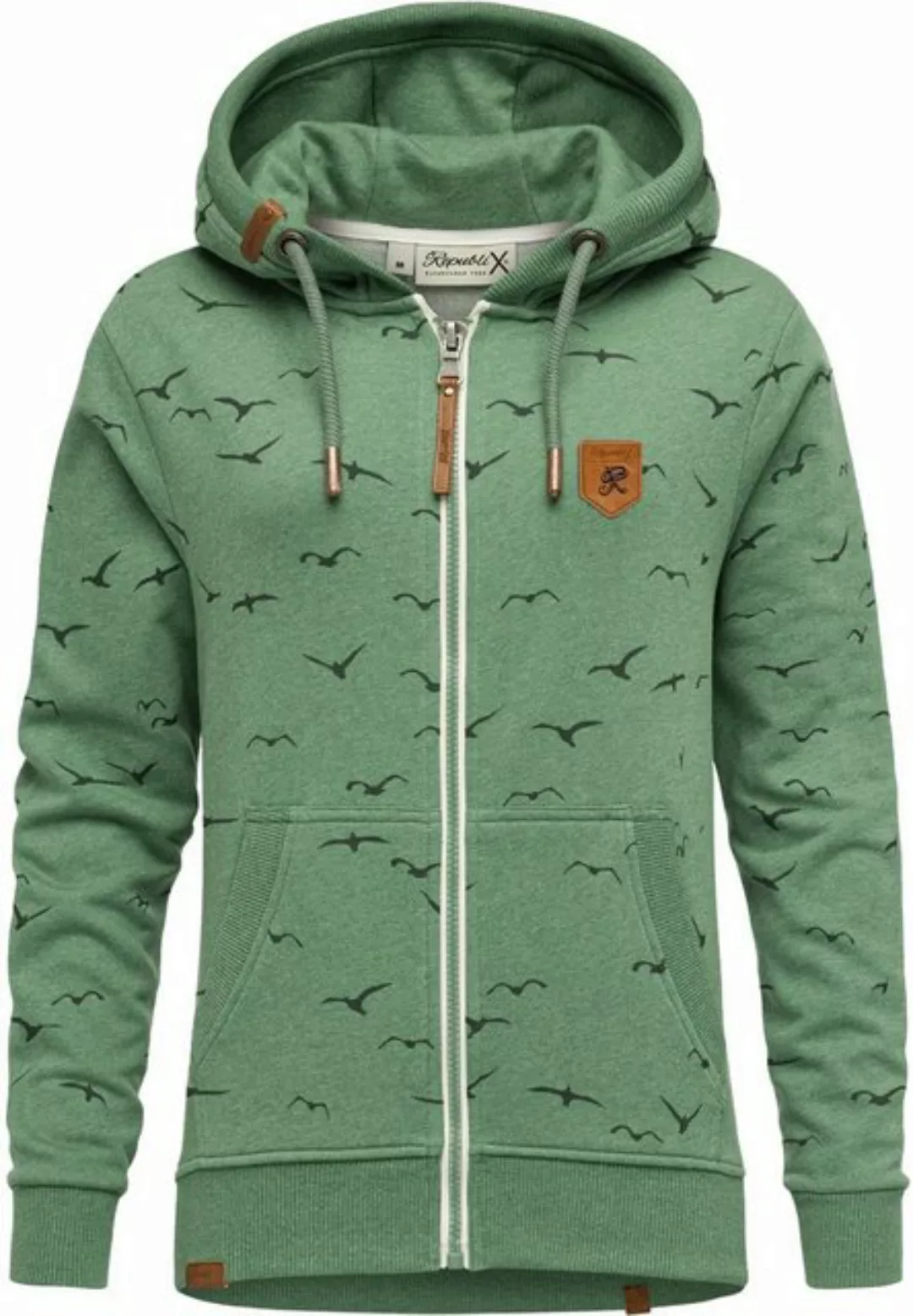 REPUBLIX Kapuzenpullover LOLA Damen Hoodie Sweatshirt Pullover Zipper Jacke günstig online kaufen
