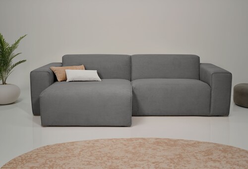 INOSIGN Ecksofa Koa,228cm, L-Form, Modulsofa, Webstoff, Cord, Designsofa in günstig online kaufen