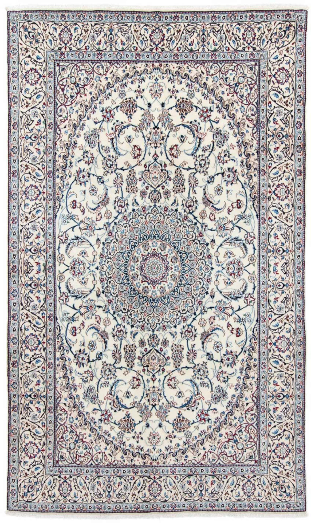 morgenland Wollteppich »Nain 9la Medaillon Beige 305 x 195 cm«, rechteckig, günstig online kaufen