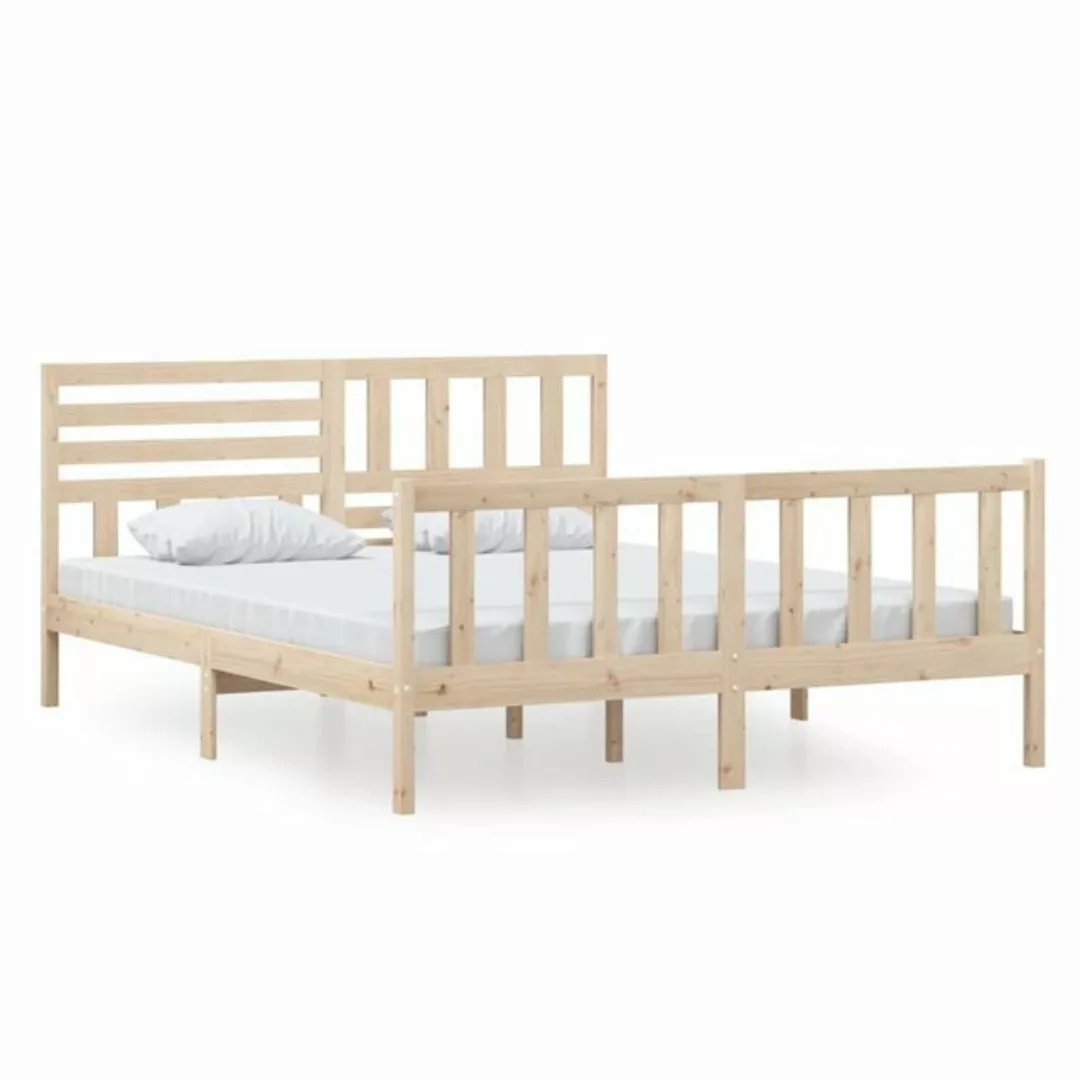 vidaXL Bettgestell Massivholzbett 160x200 cm Doppelbett Bett Bettrahmen Bet günstig online kaufen