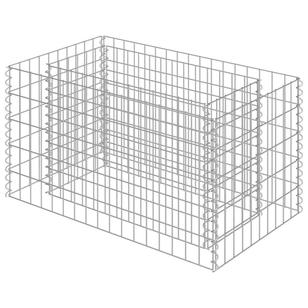 vidaXL Hochbeet Gabionen-Hochbeet Verzinkter Stahl 90×50×50 günstig online kaufen