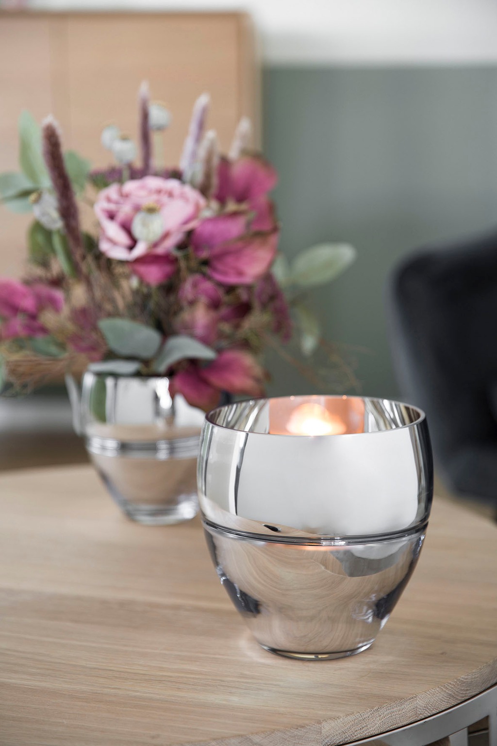 Fink Teelichthalter RILA Teelichthalter-Vase - H.18cm günstig online kaufen