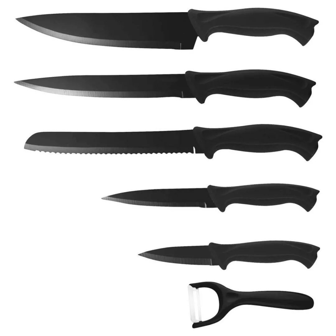 MICHELINO Messerset schwarz Edelstahl 6 tlg. günstig online kaufen