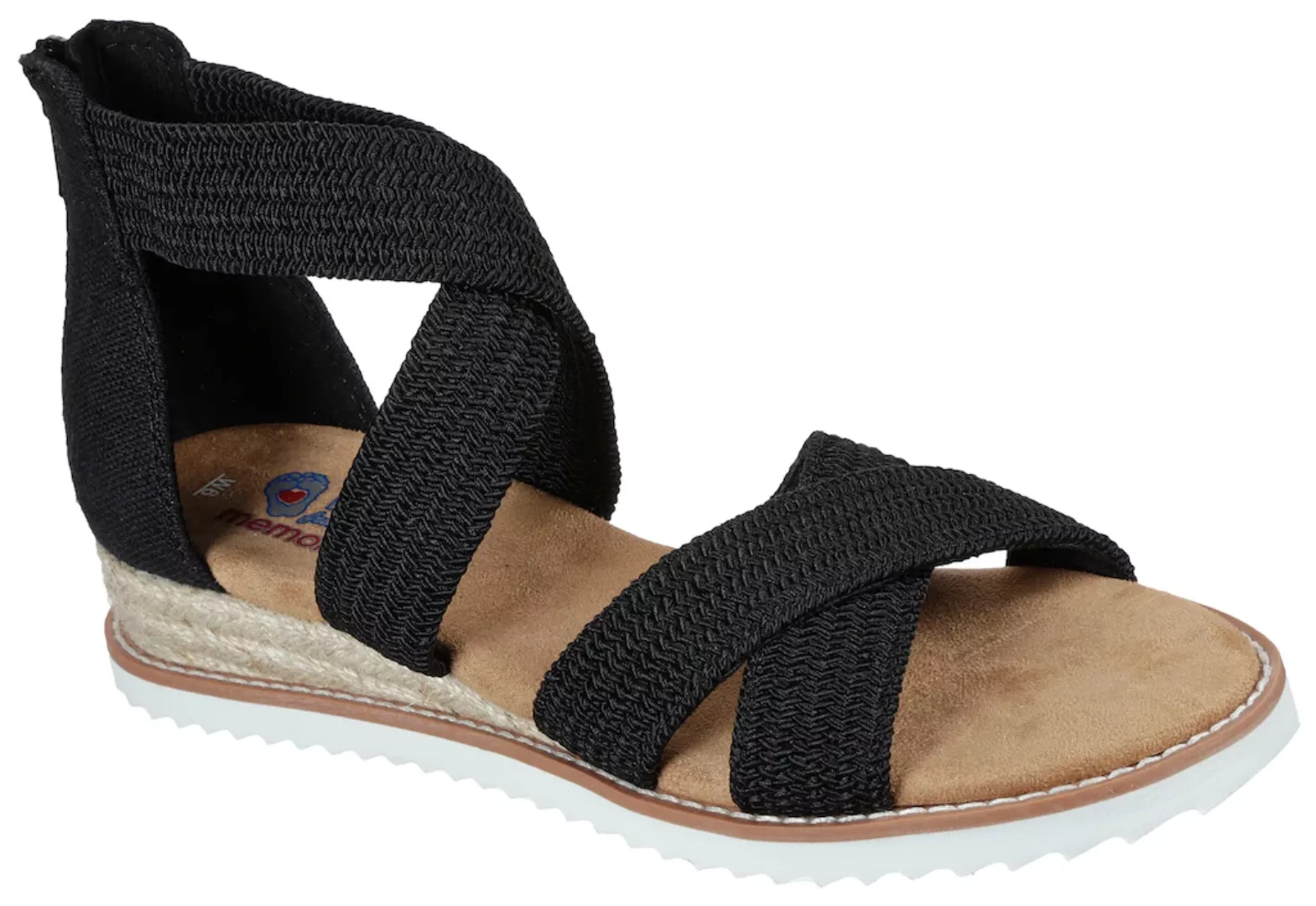 Skechers Sandale "DESERT KISS-", Sommerschuh, Sandalette, Keilabsatz, mit F günstig online kaufen