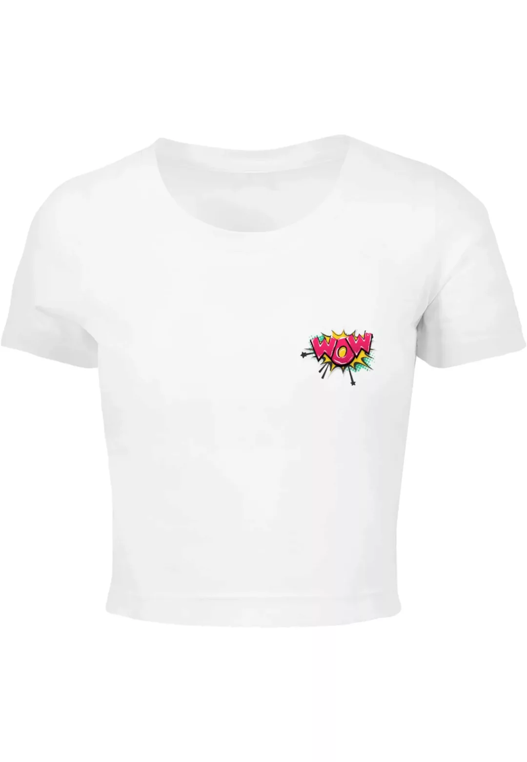 Merchcode T-Shirt "Merchcode Damen Ladies WOW Comic Cropped Tee" günstig online kaufen