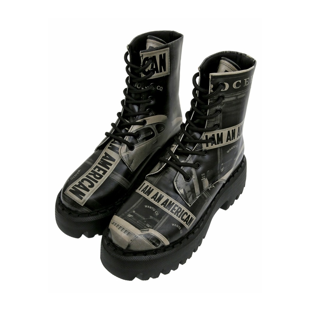 DOGO Chelseaboots "Navy Schnürstiefel Boots I Am An American Damen Stiefele günstig online kaufen