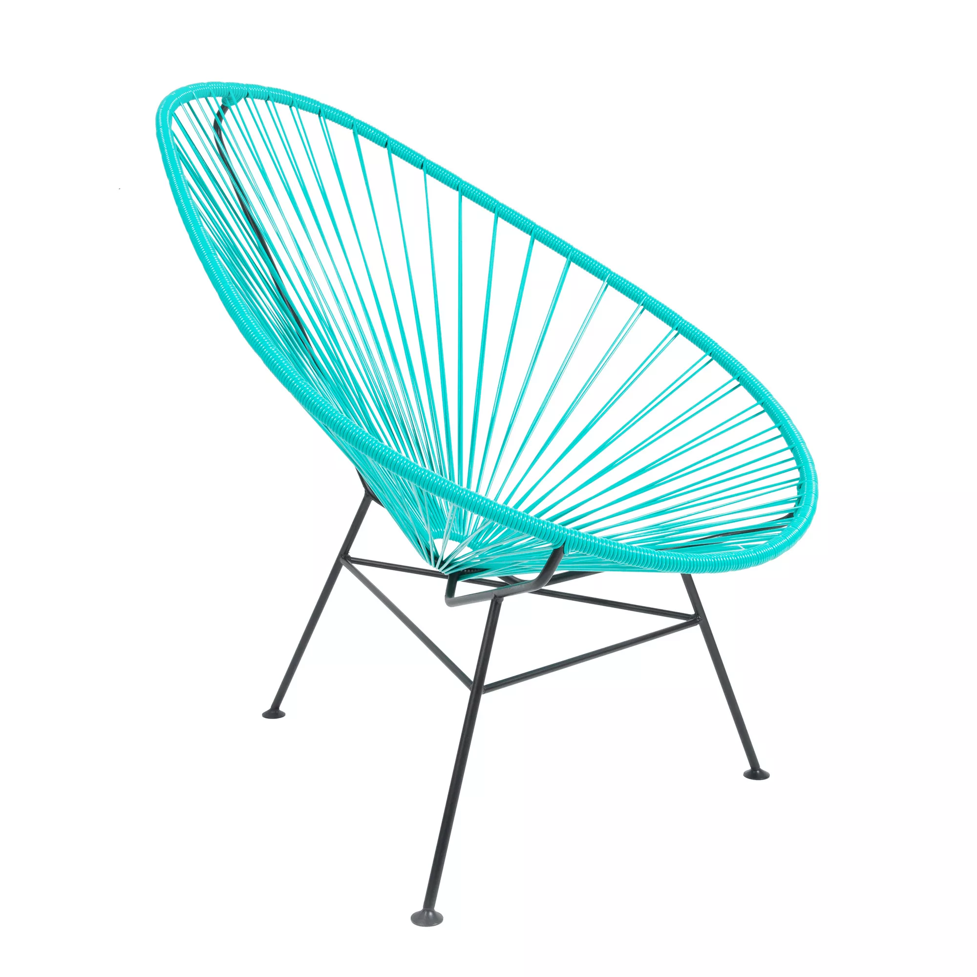 Acapulco Design - Acapulco Classic Chair - aquaverde, schwarz/Sitzfläche PV günstig online kaufen