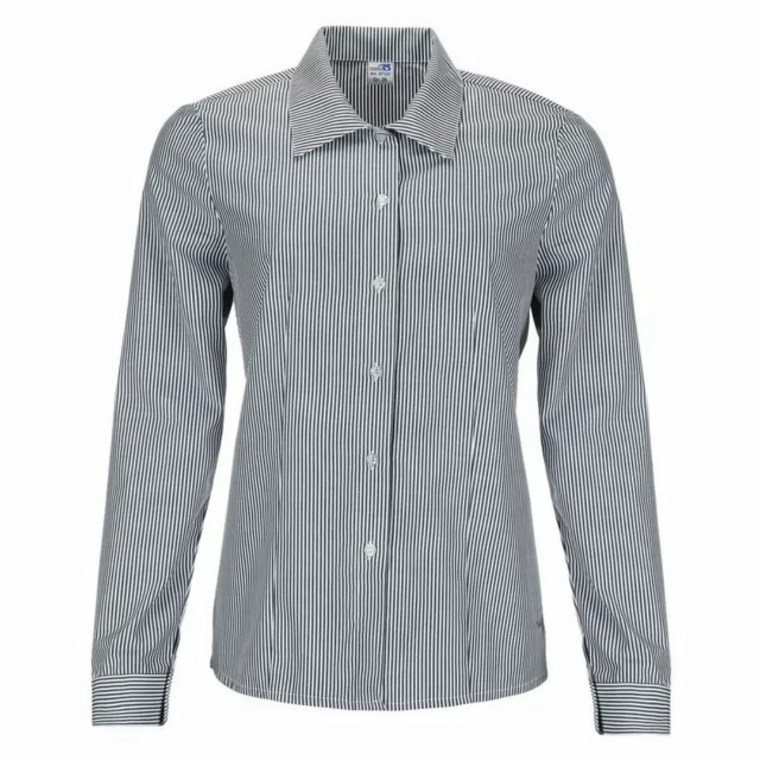 modAS Streifenhemd Damen Bluse mit Streifen - Streifenbluse mit geradem Sch günstig online kaufen