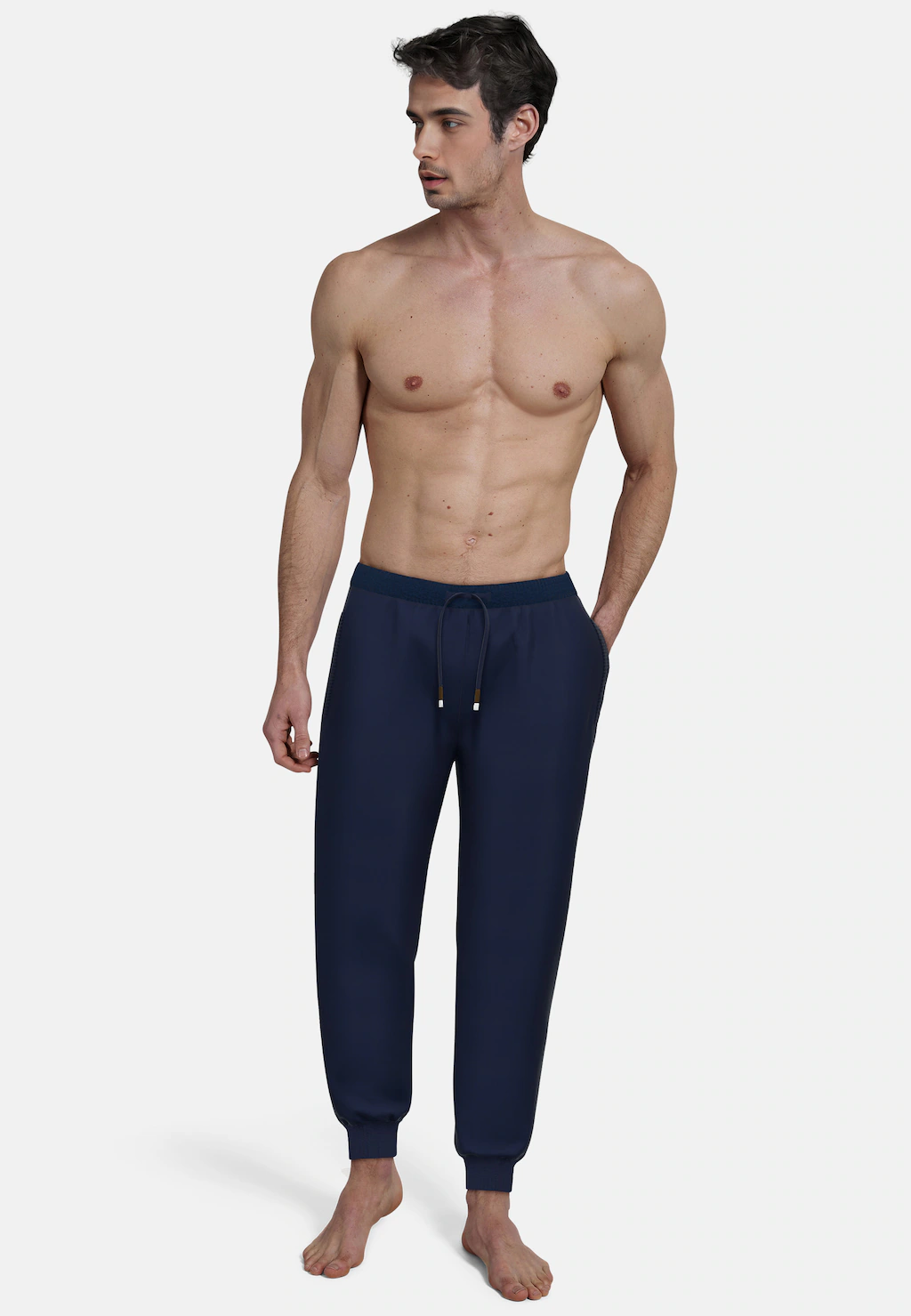 bugatti Pyjamahose "Bologna", mit Seitentaschen, niedriger Bund, bequem, el günstig online kaufen