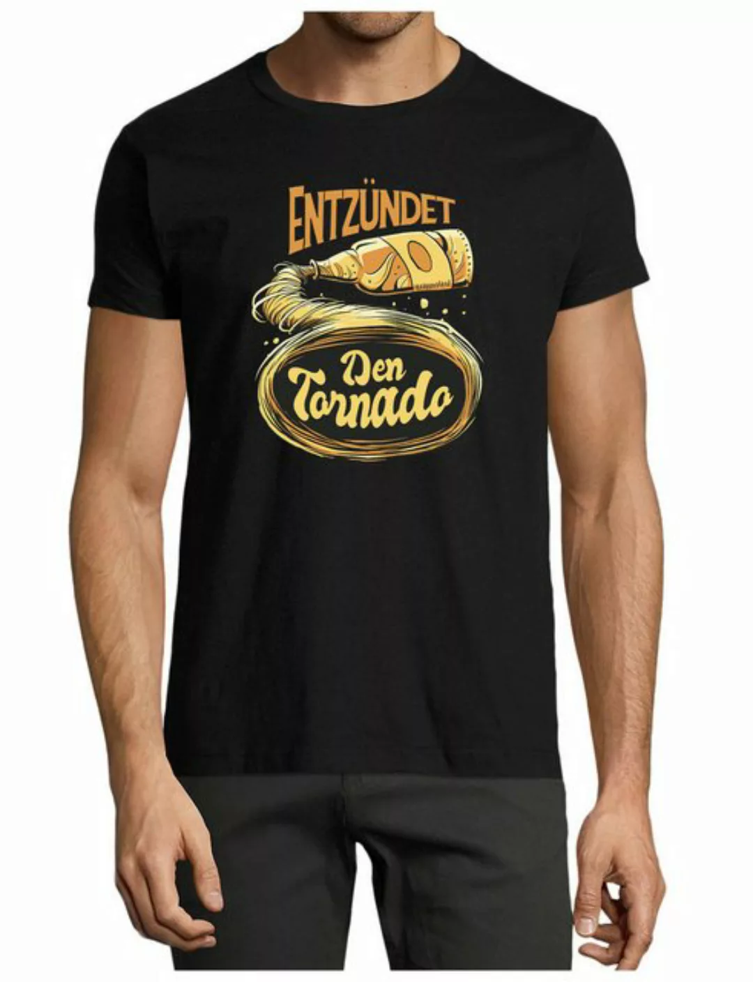 MyDesign24 T-Shirt Herren Fun Print Shirt - Oktoberfest Trinkshirt Entzünde günstig online kaufen