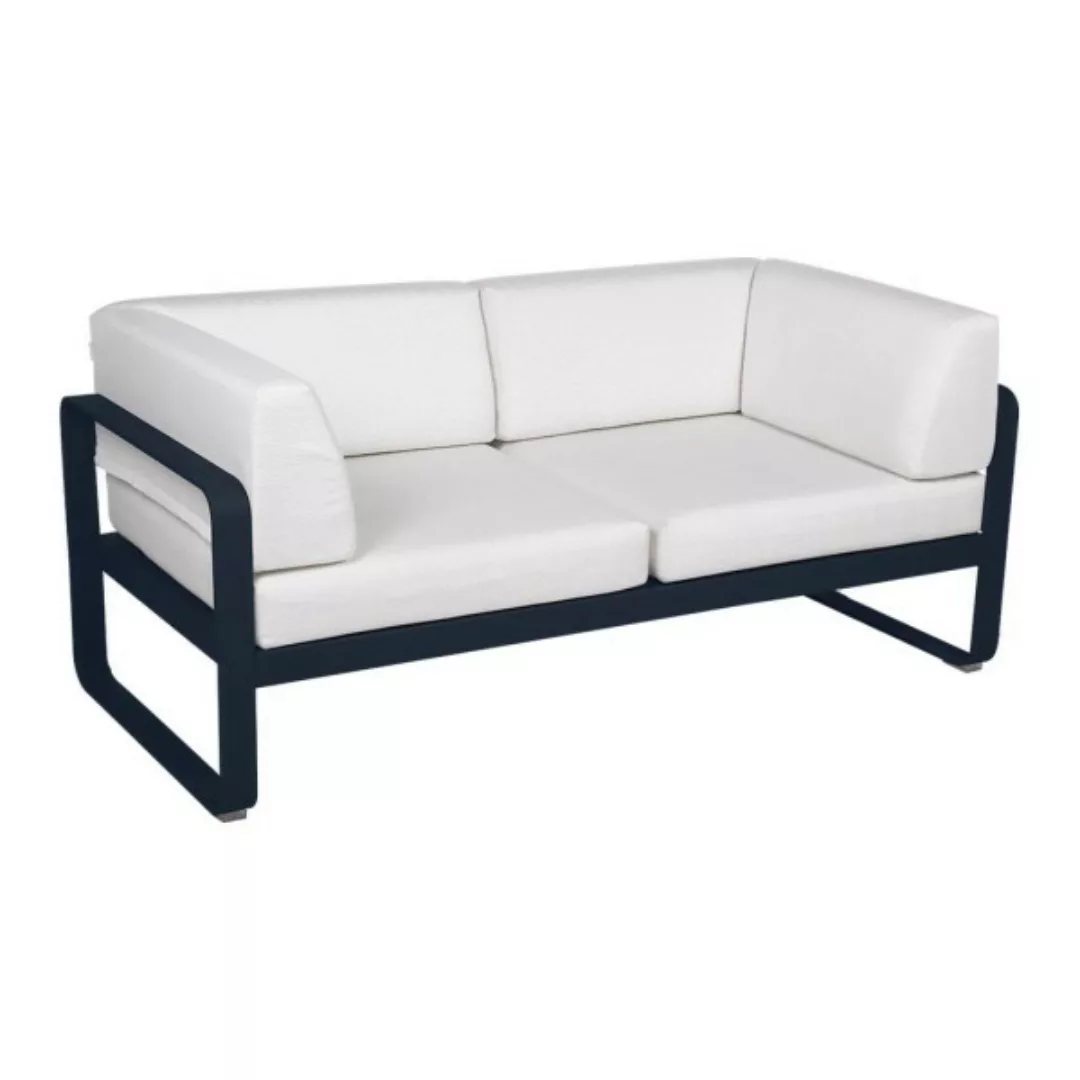 Bellevie 2-Sitzer Club Sofa 92 Abyssblau 81 Grauweiß günstig online kaufen