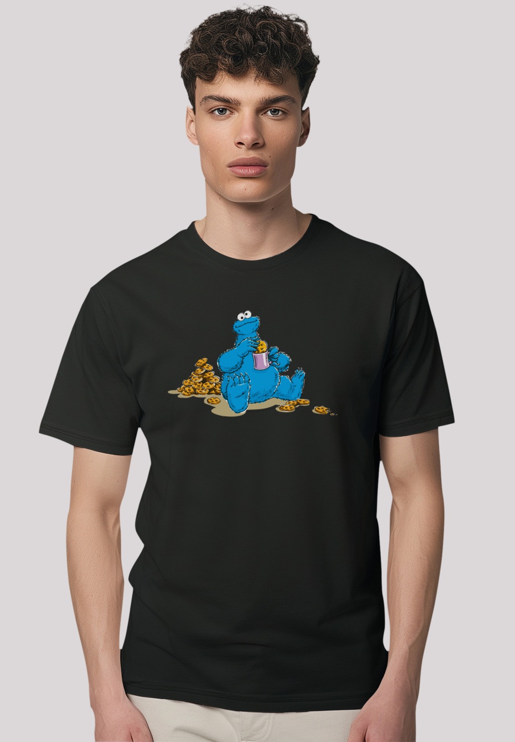 F4NT4STIC T-Shirt "Sesamstraße Cookie Monster Coockietime", Premium Qualitä günstig online kaufen