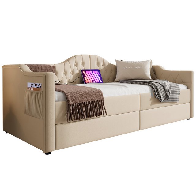 Rustrky Daybett Tagesbett Schlafsofa (90x200cm), mit USB Type C Ladefunktio günstig online kaufen