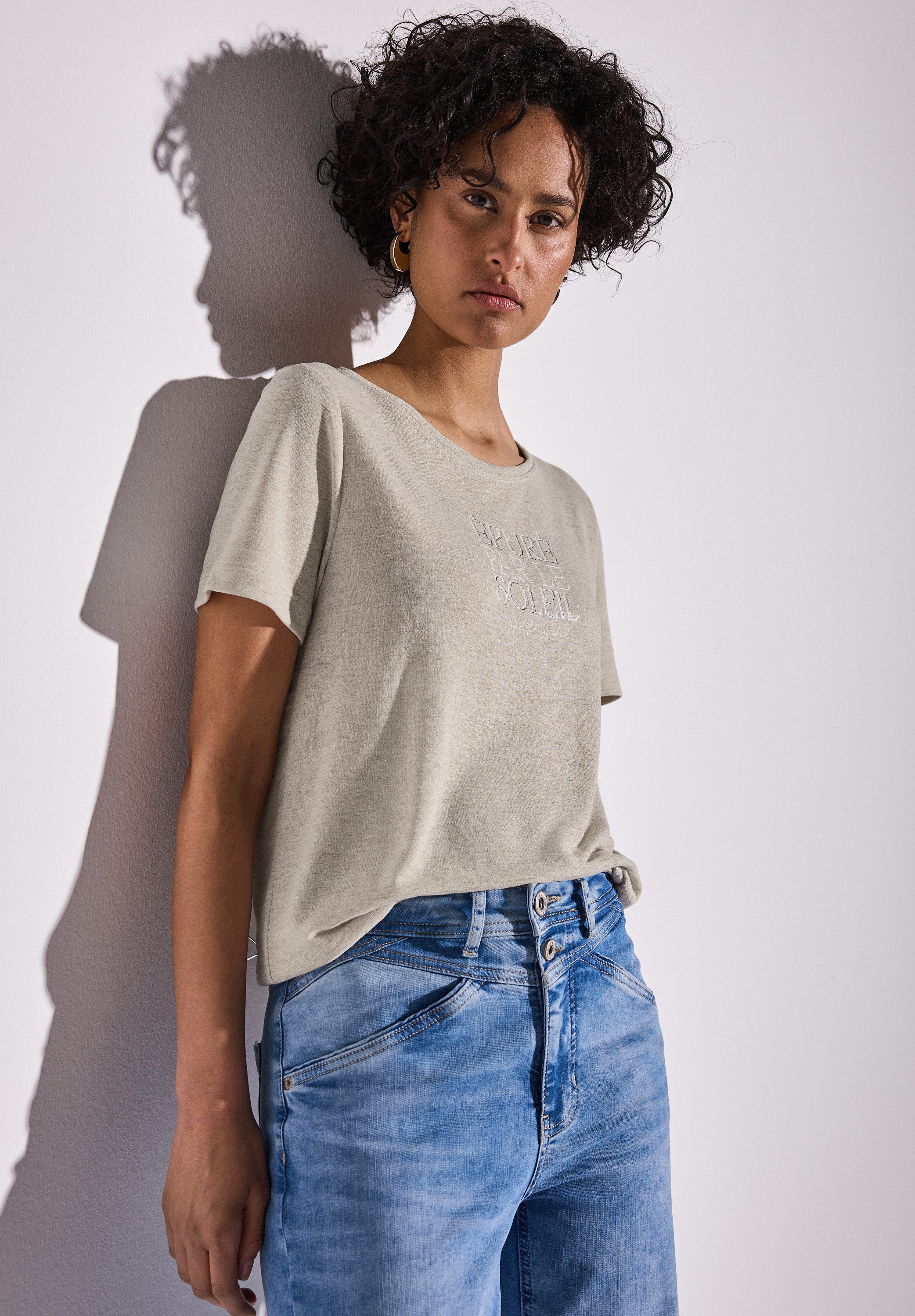 STREET ONE T-Shirt mit Wording günstig online kaufen