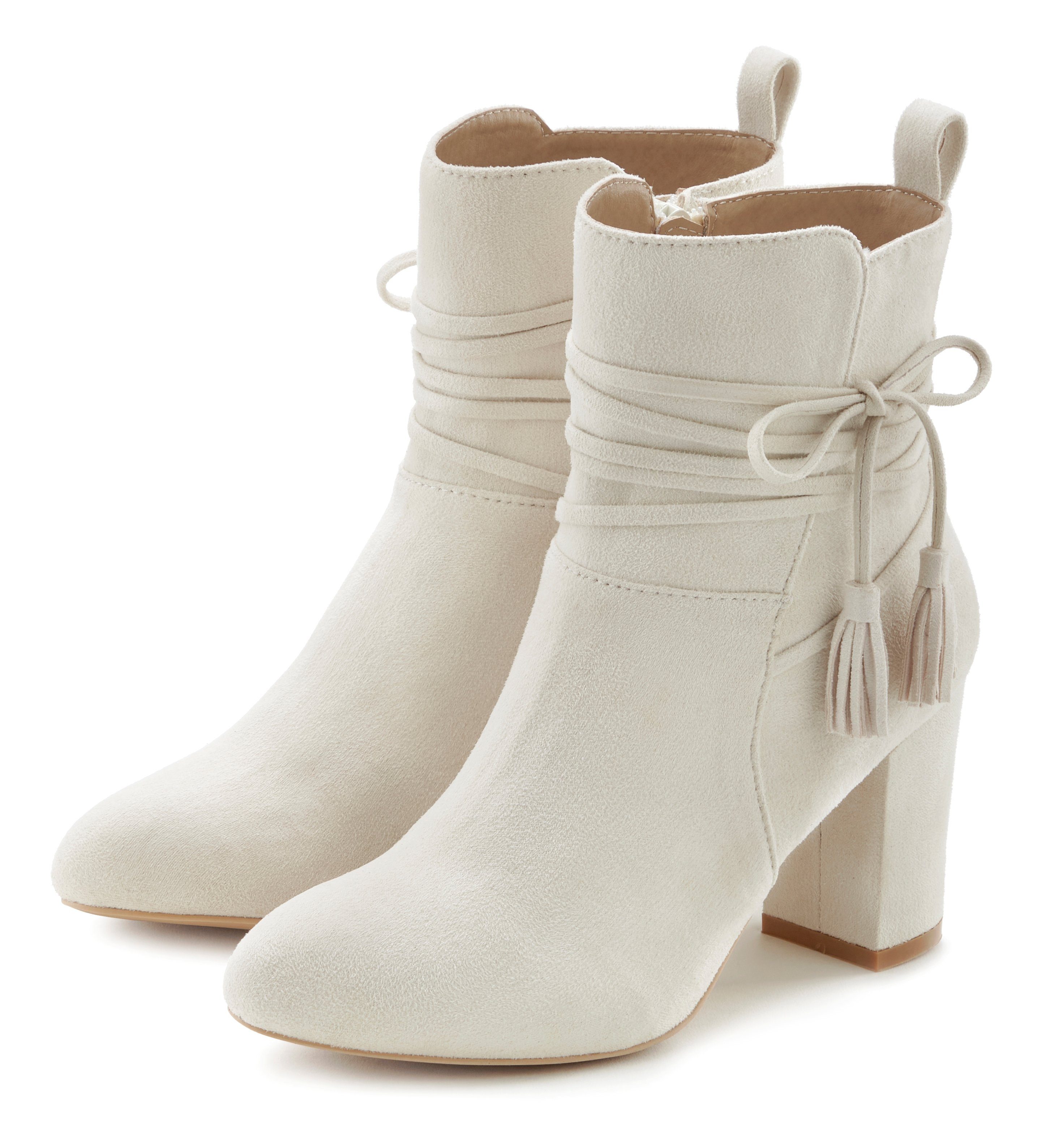 LASCANA Stiefelette mit Blockabsatz, High-Heel-Stiefelette, Ankle günstig online kaufen