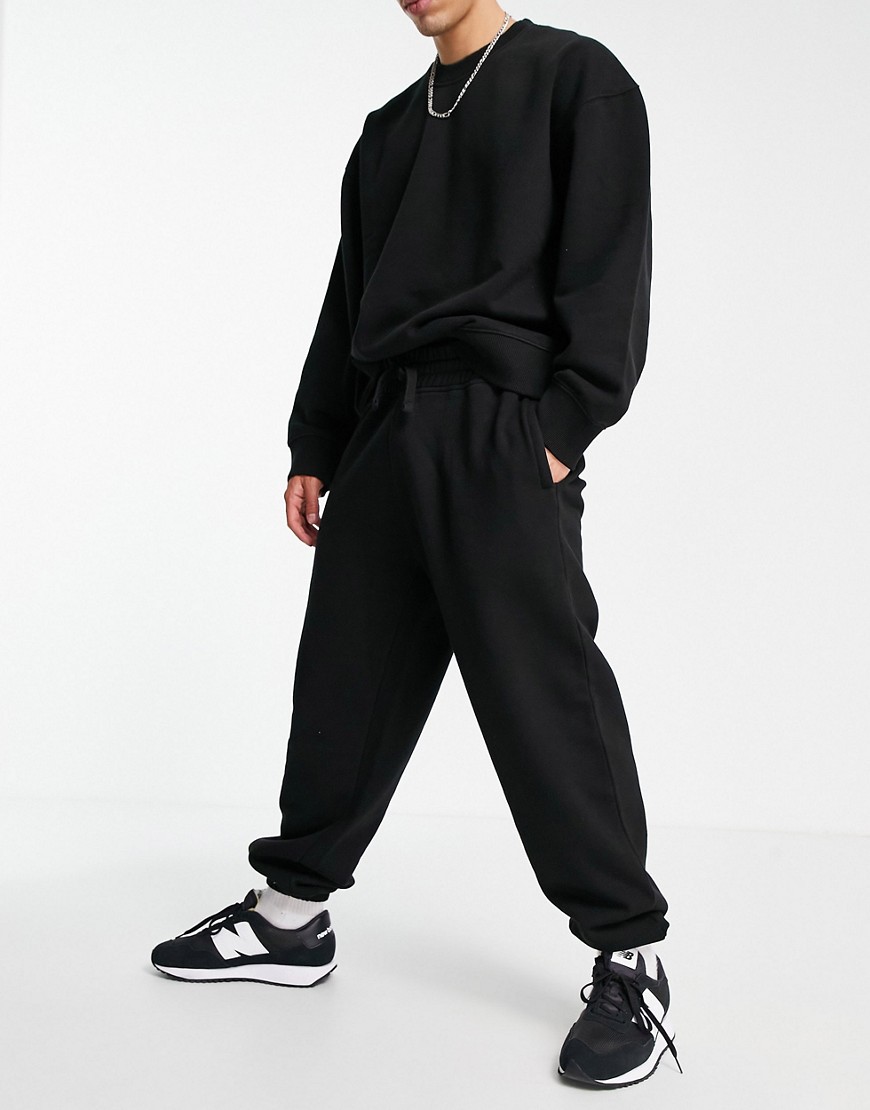 Topman – Oversize-Jogginghose in Schwarz, Kombiteil günstig online kaufen