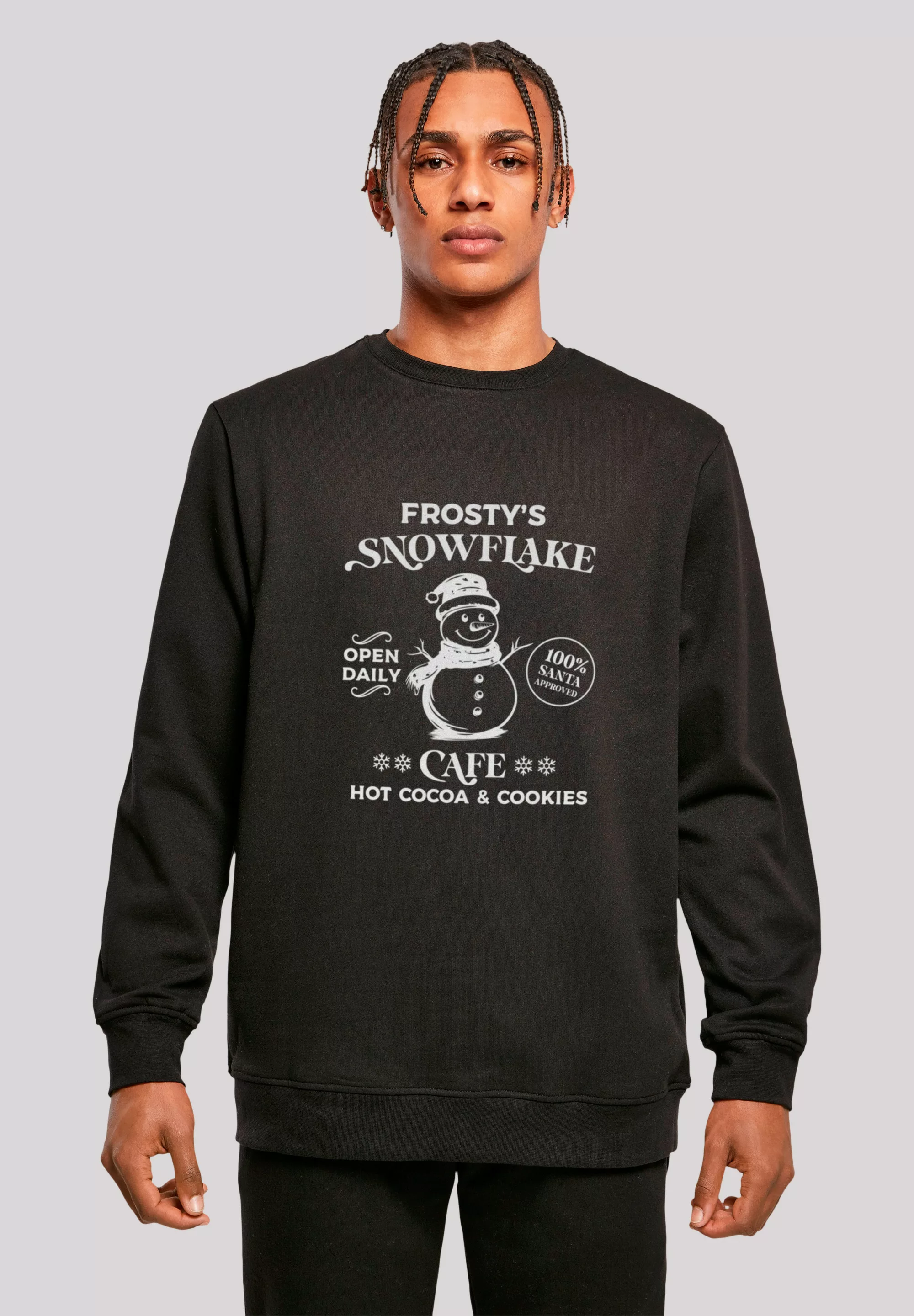 F4NT4STIC Sweatshirt "Frostys Snowflake Cafe Retro Weihnachten Sign", Premi günstig online kaufen