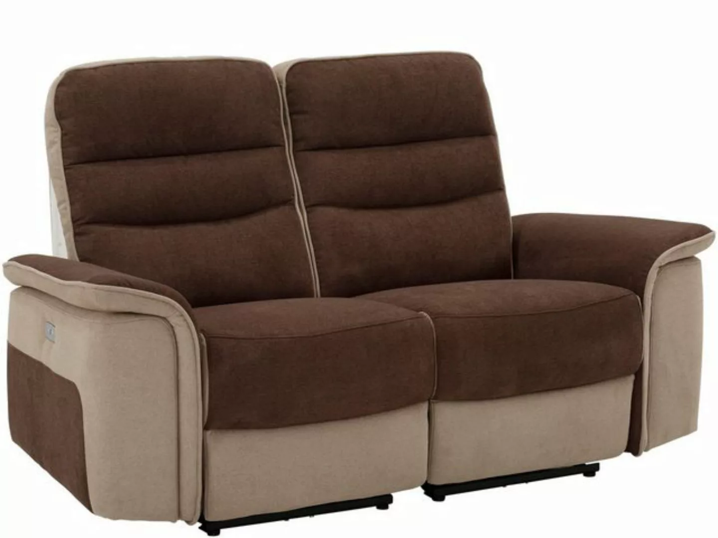 loft24 Sofa Mallock, 2-Sitzer Sofa, mit Relaxfunktion, USB-Anschluss günstig online kaufen